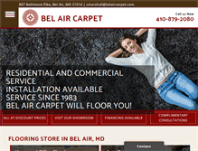 Tablet Screenshot of hardwoodbelaircarpet.com